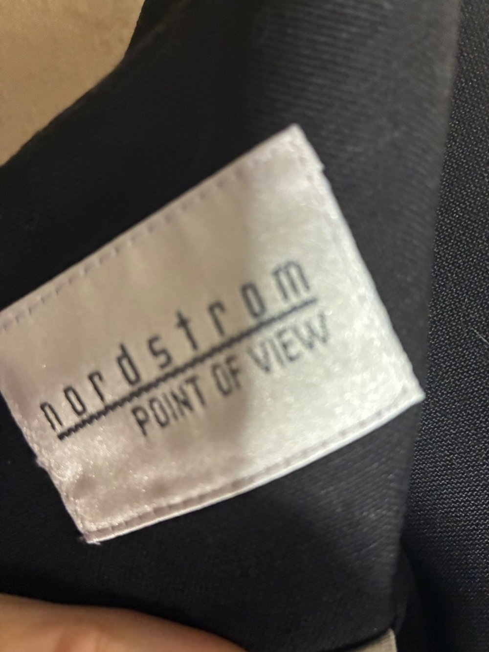 Vtg,Nordstrom point of view, Sheath Dress Black,size 6,rayon linen - Picture 4 of 9